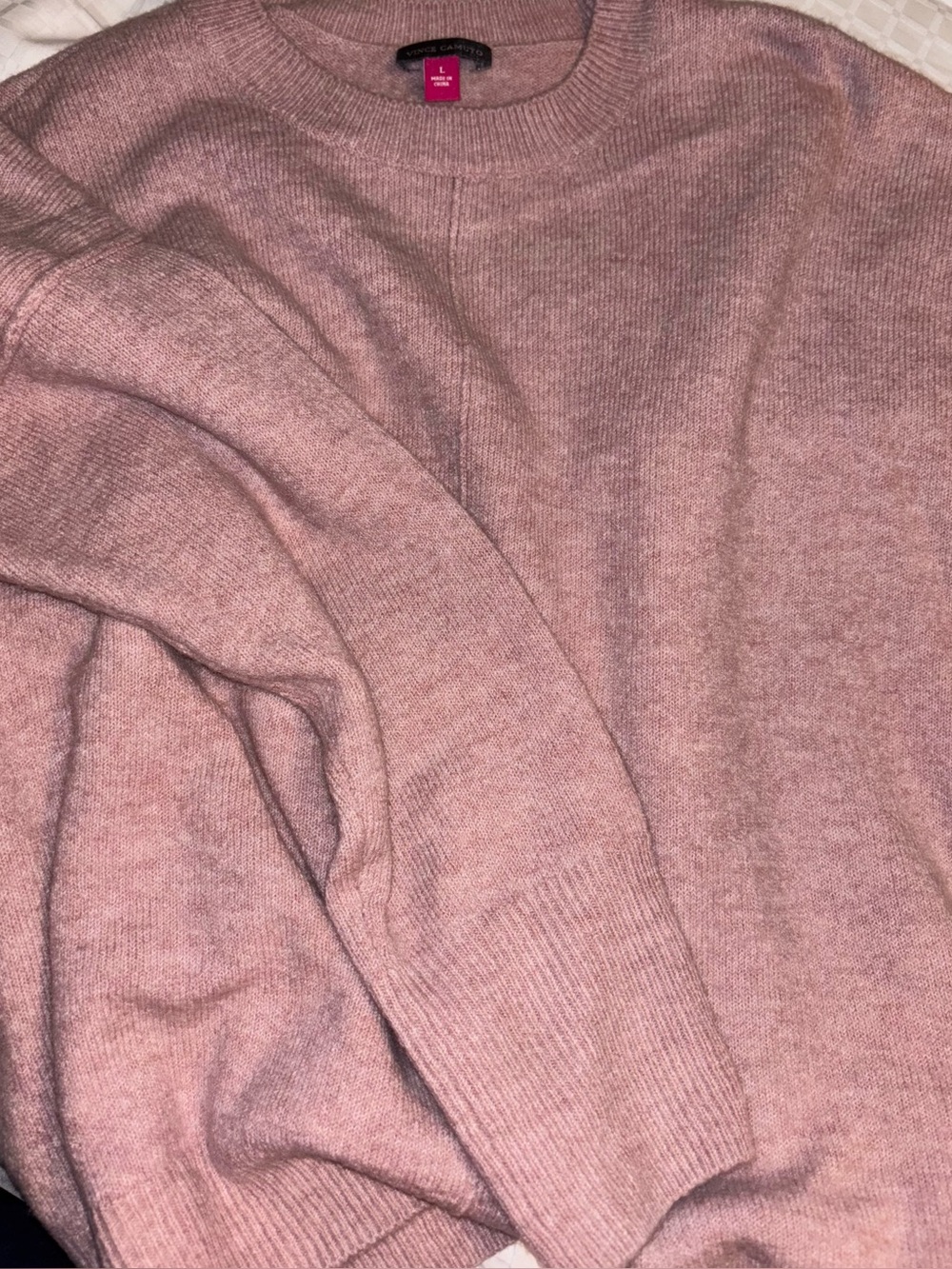 Vince Camuto Blush Crewneck Sweater
